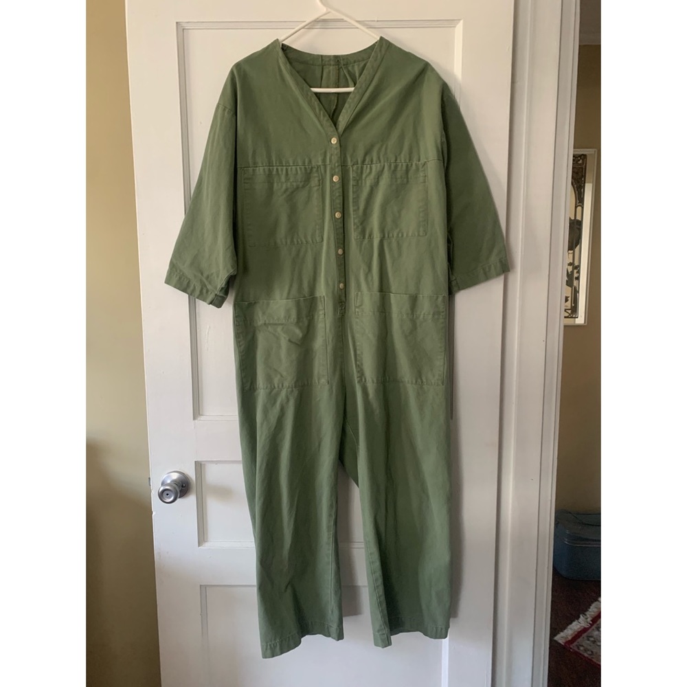 Rare Ilana Kohn XL Sage Tuck Coverall